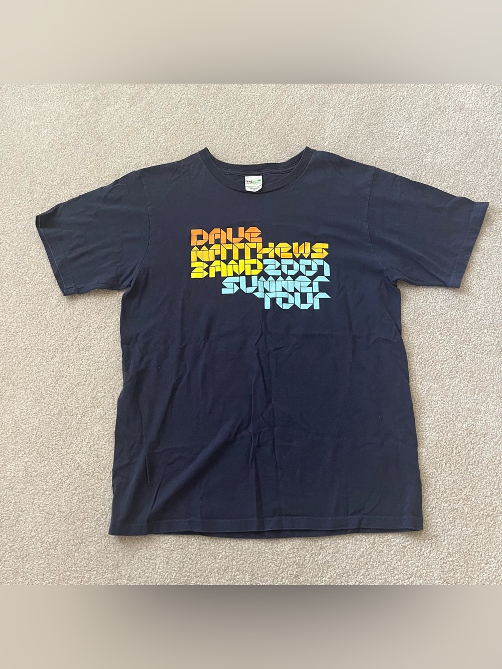 Vintage Dave Matthews Band T-Shirt 2007 Summer Tour DMB Concert Tee Organic M